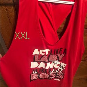 Zumba open back top